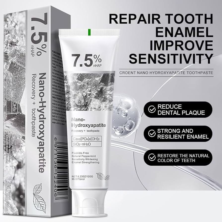 7.5% Nano Hydroxyapatite Fluoride Toothpaste for Teeth Whitening