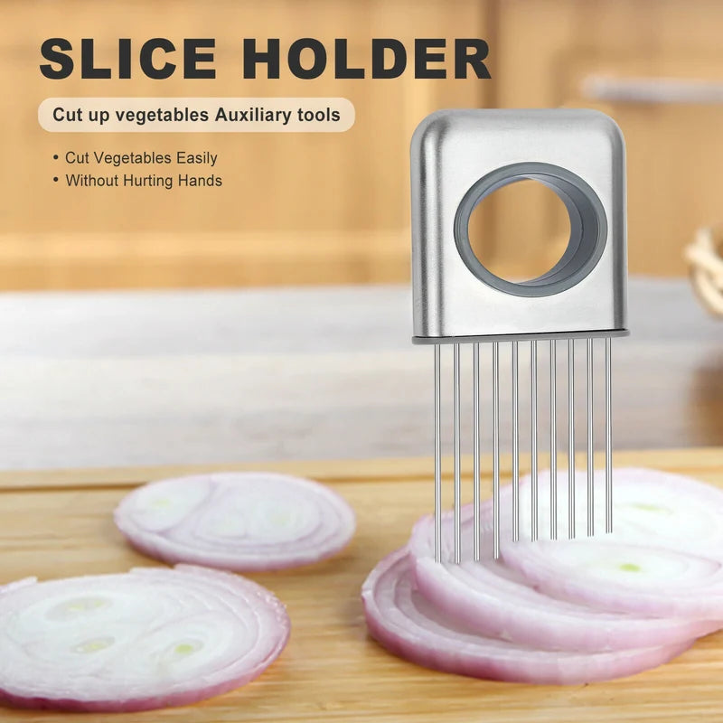 Onion Holder Slicer Vegetable tools Tomato Cutter